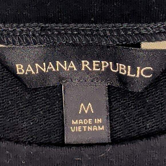 Banana Republic Ladies Crewneck Black Size Medium - Picture 7 of 8